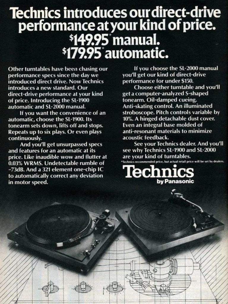 Technics SL-1900 Ad